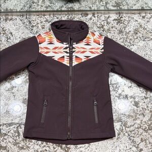 Shyanne Kids' Brown Patterned Utility Jacket